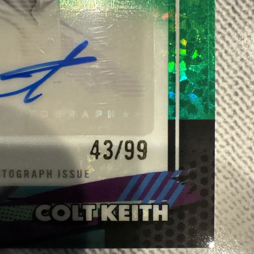 2026 Topps Finest Colt Keith Auto Green Mini Diamond Refractor /99 Tigers
